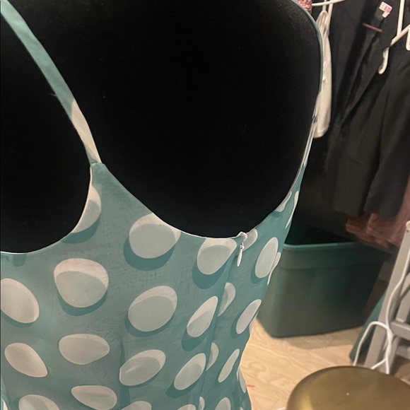 Pale blue  Polka Dot Slip Dress - Women’s size 6 - Picture 4 of 4